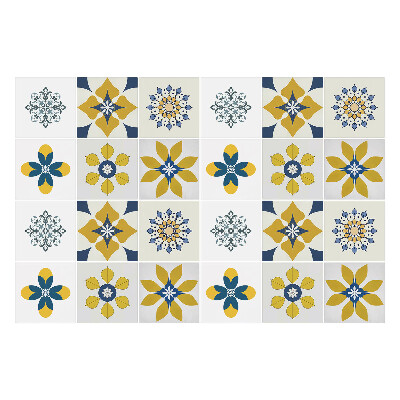 Okleina na płytki Zestaw mandali i kwiatów