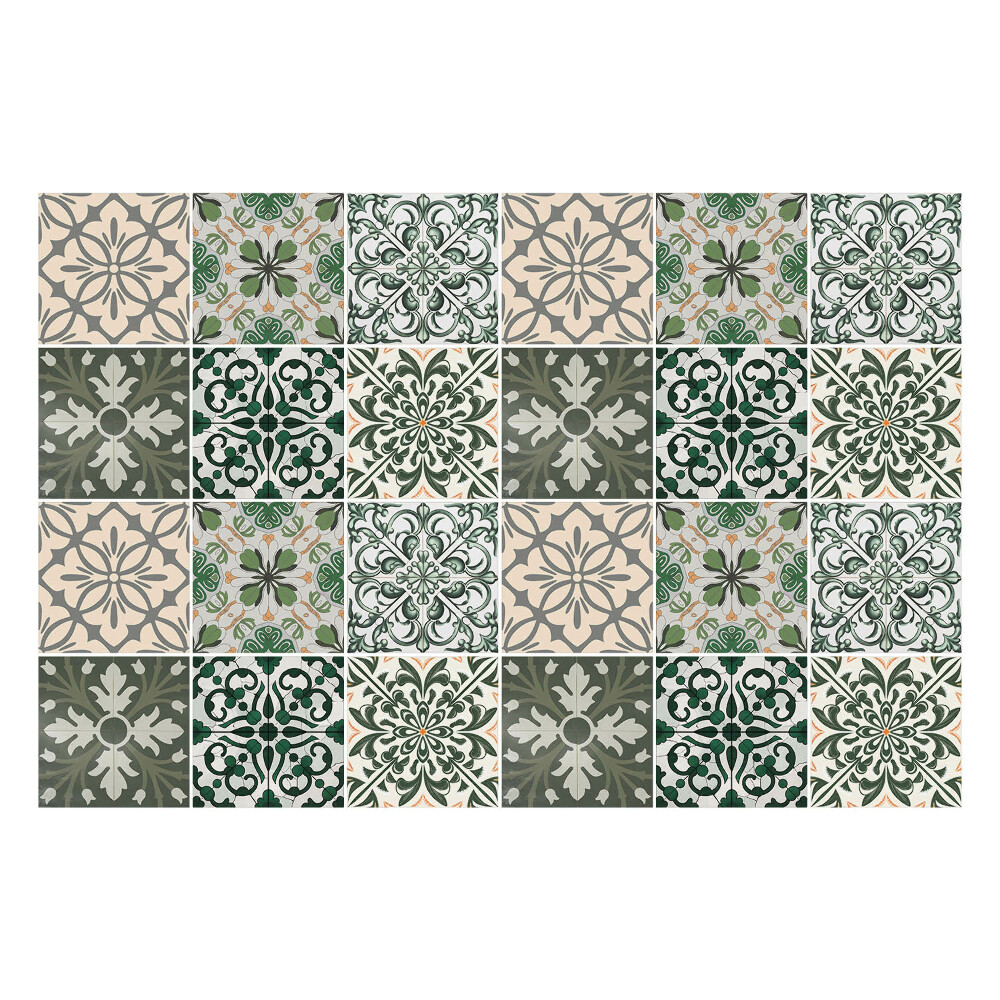 Okleina na płytki Kwiatowe motywy w układzie