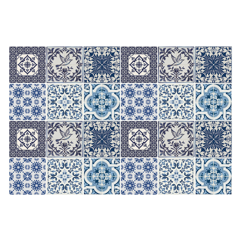 Okleina na płytki Geometryczne motywy roślinne