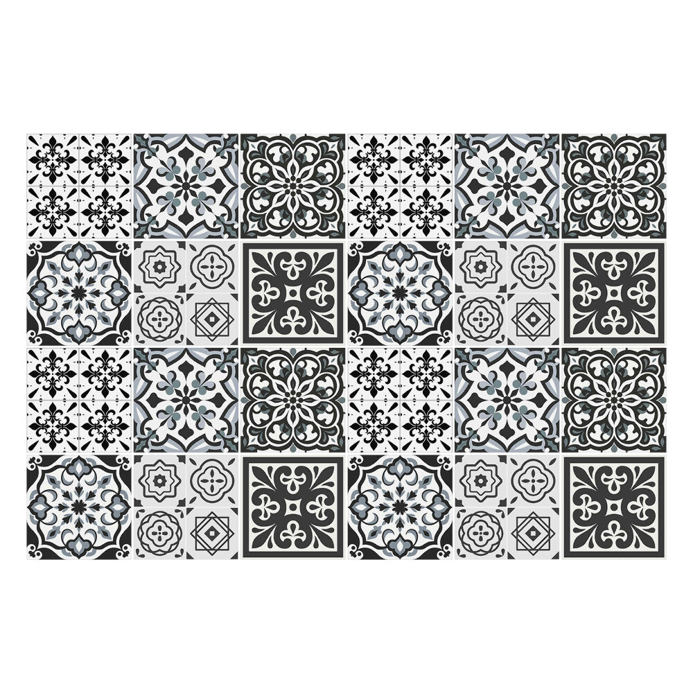 Naklejki samoprzylepne na kafelki Geometryczne motywy kafli