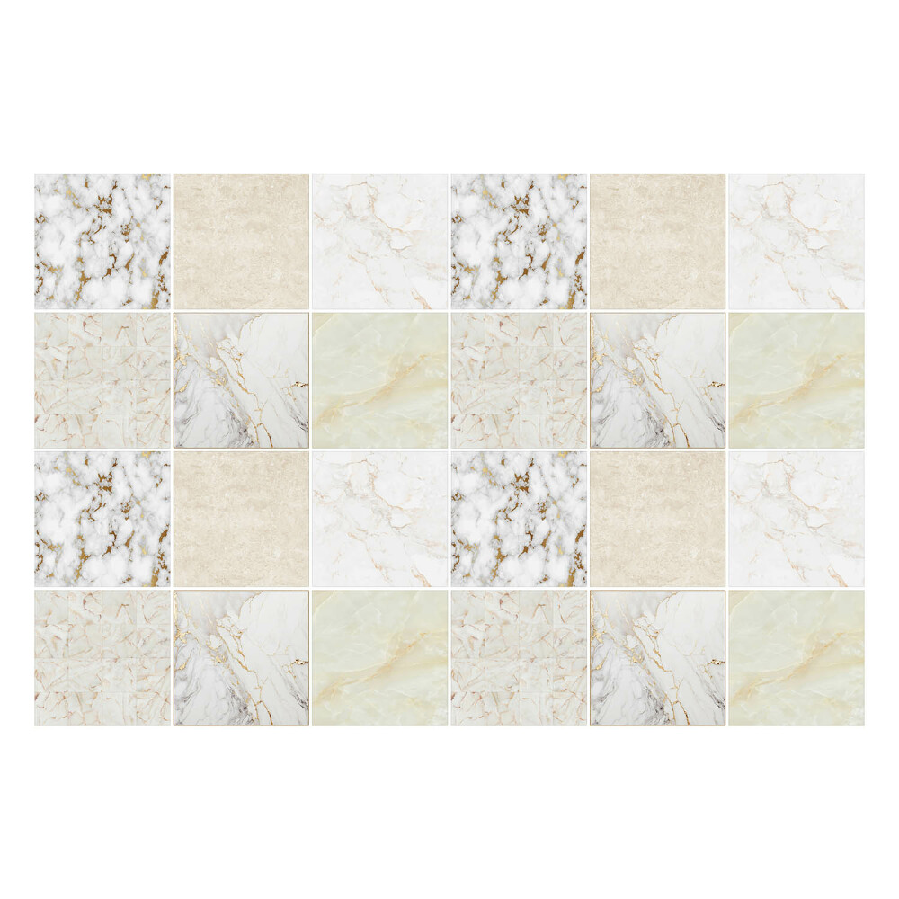 Naklejki samoprzylepne na kafelki Elegancka mozaika marmurowa