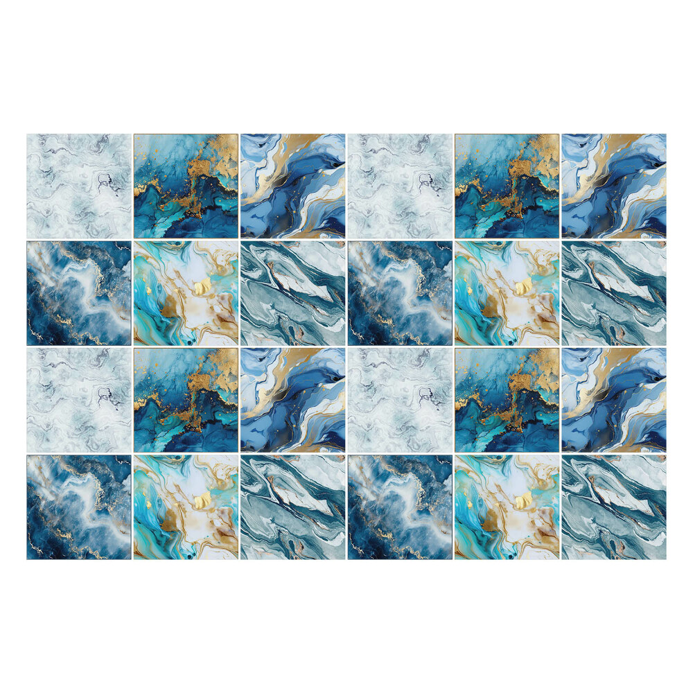 Naklejki na kafelki do kuchni Abstrakcyjne plamy błękitu