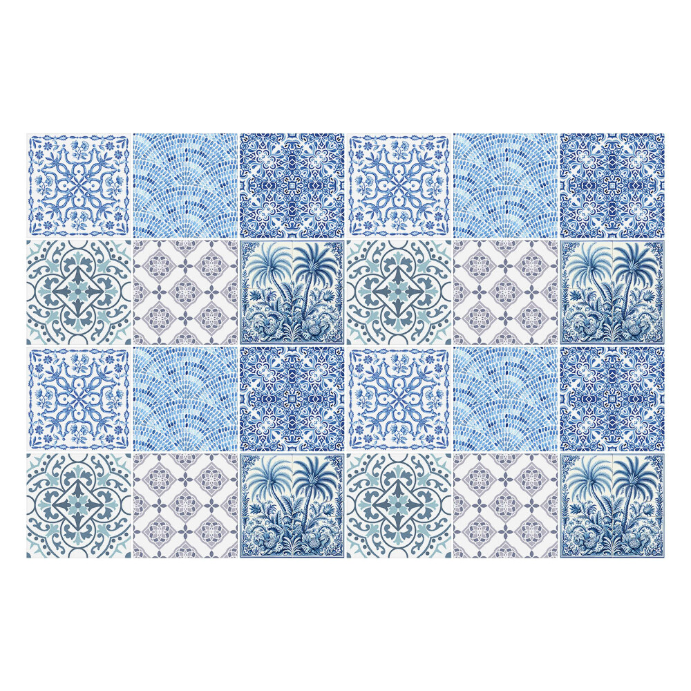 Naklejki samoprzylepne na kafelki Klasyczne kafle z ornamentami