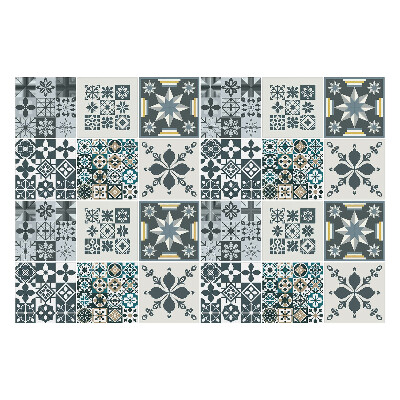 Naklejki na kafelki do kuchni Geometryczne kwiaty i figury