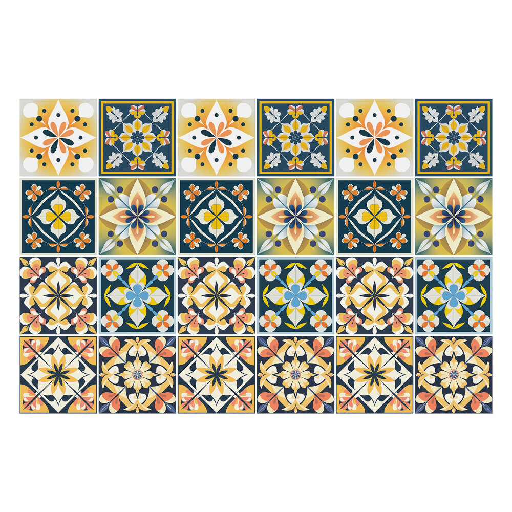 Naklejki na kafelki do kuchni Marokańska kompozycja kafli