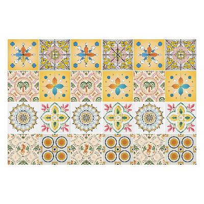 Naklejki na kafelki do kuchni Tropikalne wzornictwo