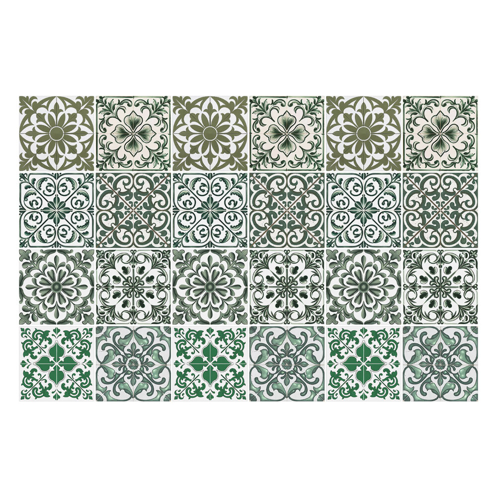 Okleina na płytki Kwiatowe motywy w układzie