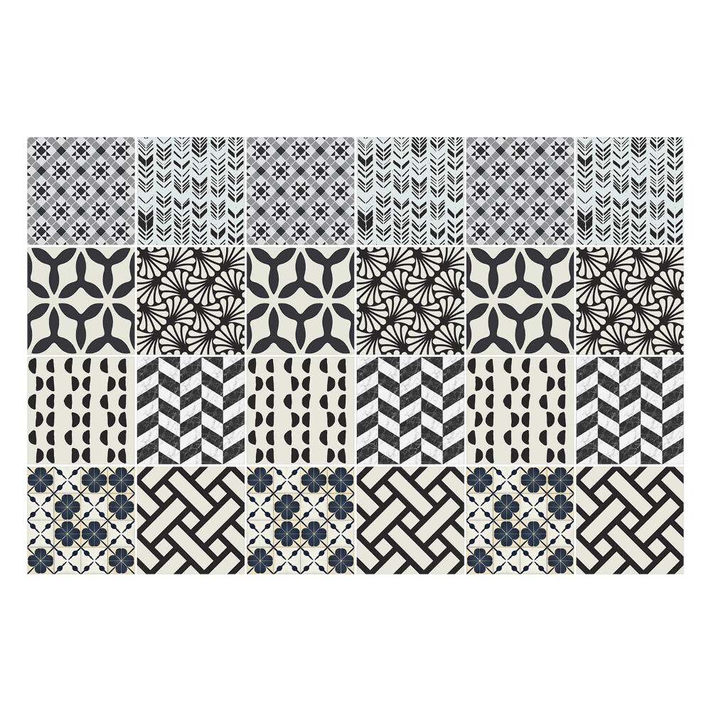 Naklejki na kafelki do kuchni Iluzja motywy geometryczne