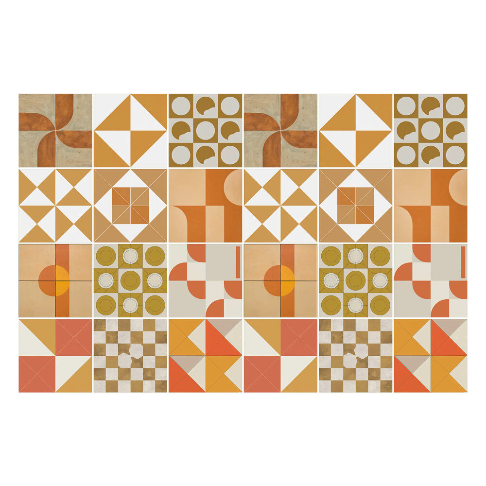 Naklejki na kafelki do kuchni Geometria w odcieniach