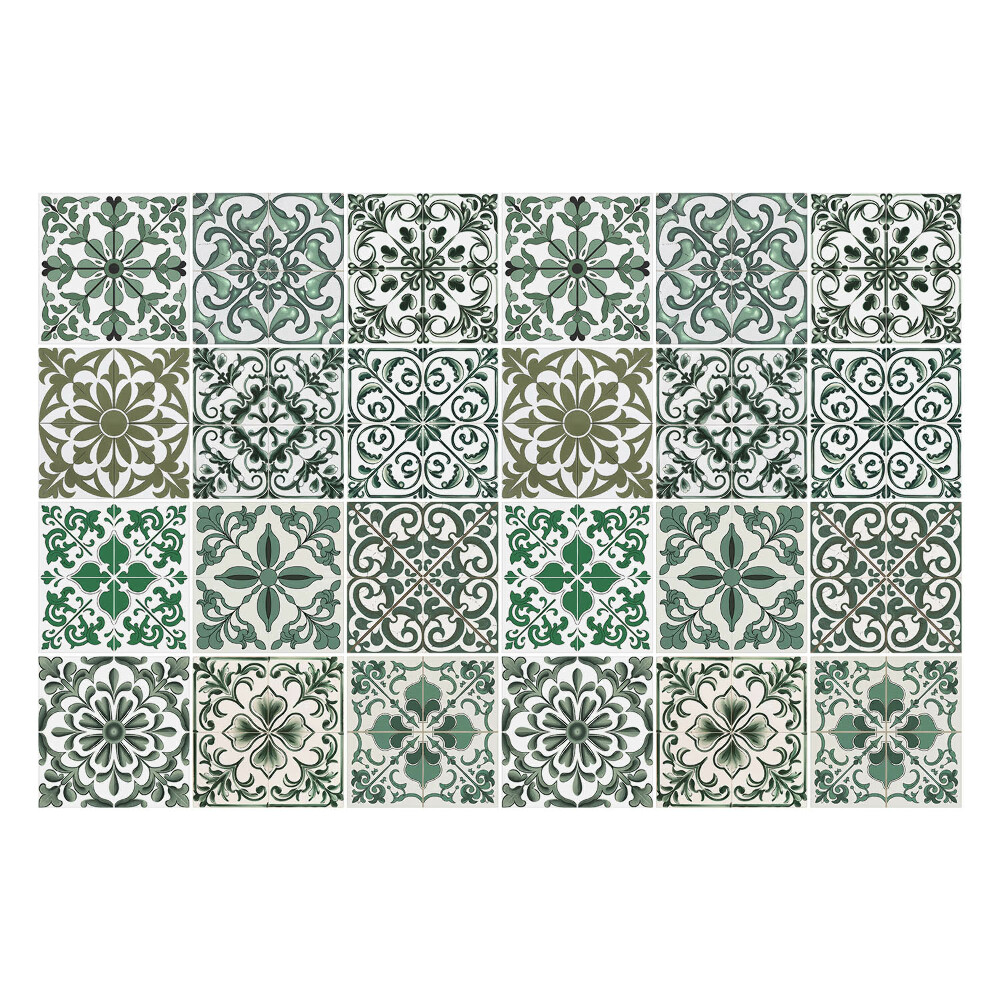 Naklejki na kafelki do kuchni Klasyczne motywy roślinne