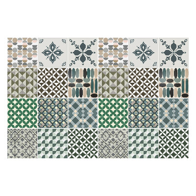 Naklejki samoprzylepne na kafelki Geometryczne różnorodne motywy