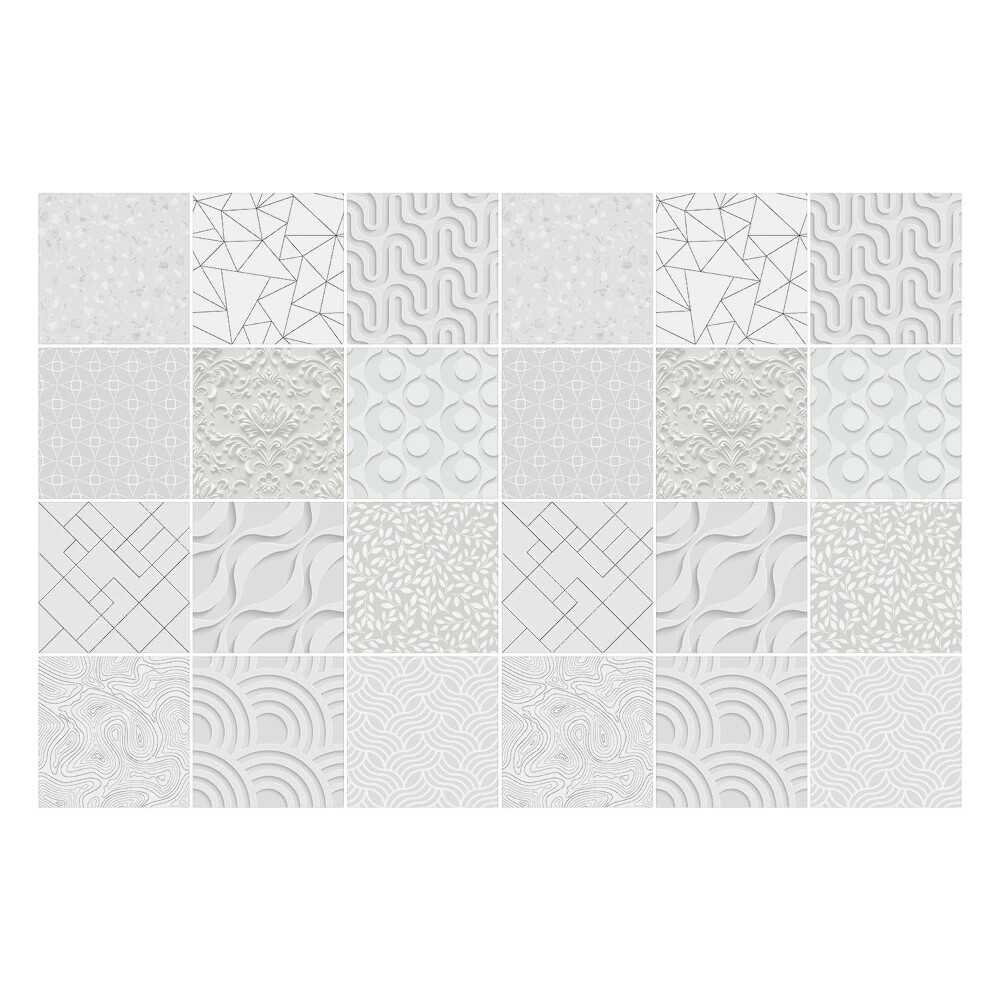 Naklejki samoprzylepne na kafelki Formy i fale 3D