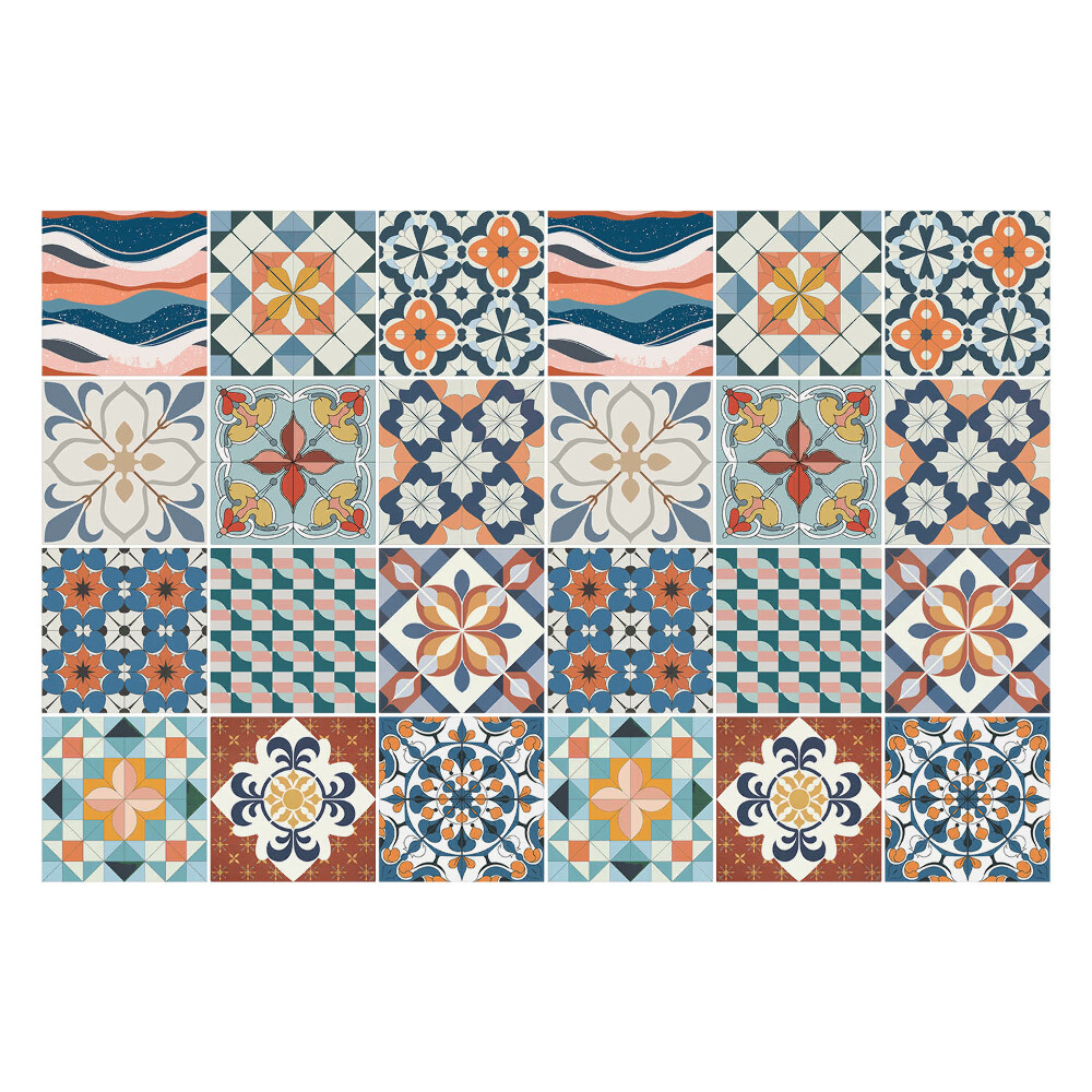 Naklejki na kafelki do kuchni Kolorowe orientalne motywy