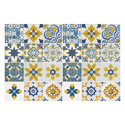 Okleina na płytki Geometryczne motywy kwiatowe