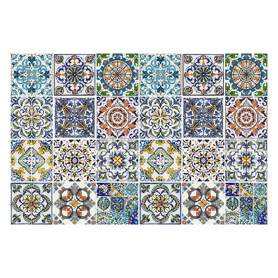 Naklejki na kafelki do kuchni Mozaika ceramiczna z ornamentami