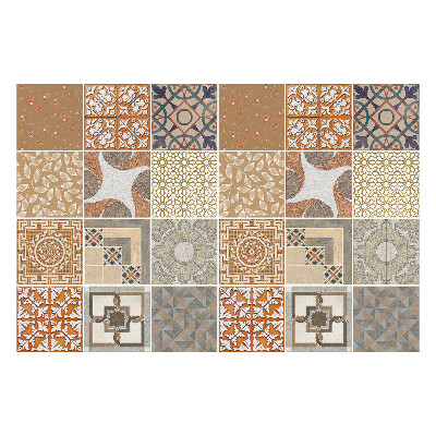 Naklejki na kafelki do kuchni Różnorodne stare kafle