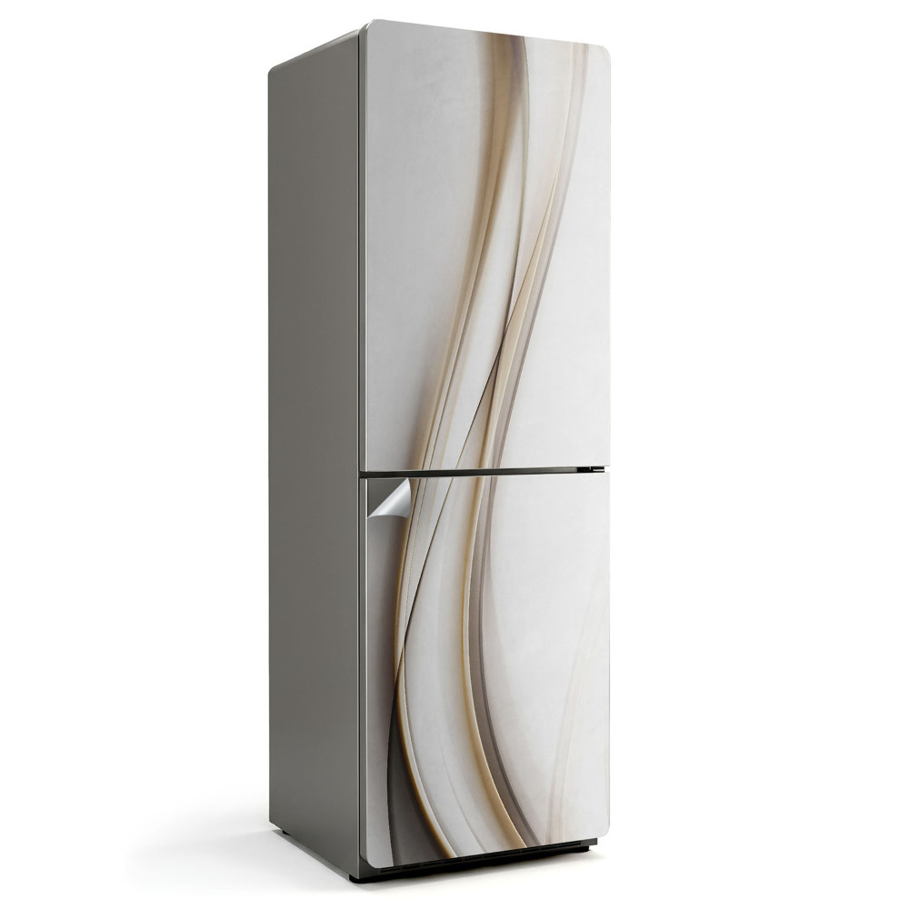 Samoprzylepna naklejka na lodówkę Fale abstrakcyjnych linii