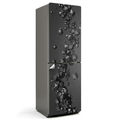 Naklejka tapeta na lodówkę Abstrakcyjne bryły w ruchu