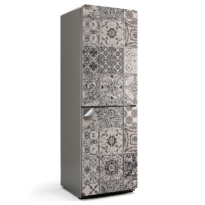 Naklejka na lodówkę Wzory mozaikowe na płytkach