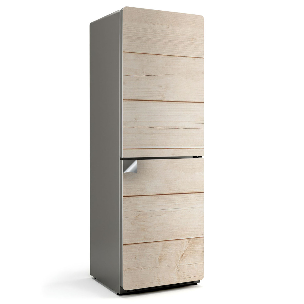 Samoprzylepna naklejka na lodówkę Deska drewniana w poziomie