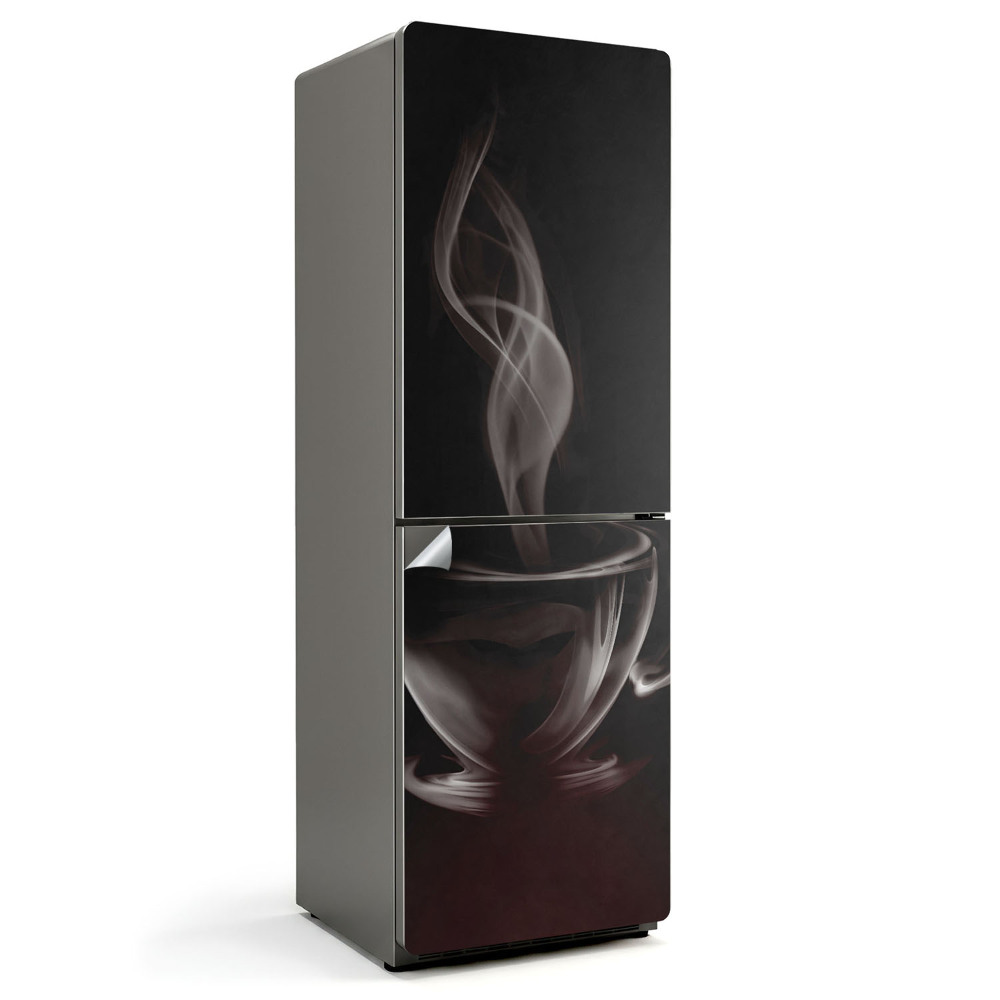 Naklejka na lodówkę Para unoszonej kawy