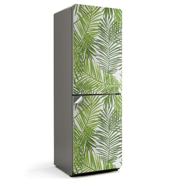 Samoprzylepna naklejka na lodówkę Liście tropikalnych roślin