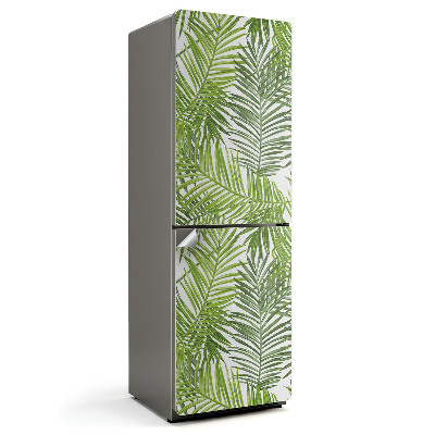 Samoprzylepna naklejka na lodówkę Liście tropikalnych roślin