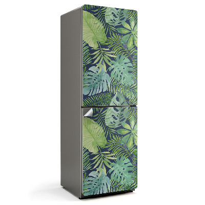 Okleina na lodówkę Tropikalny wzór liści