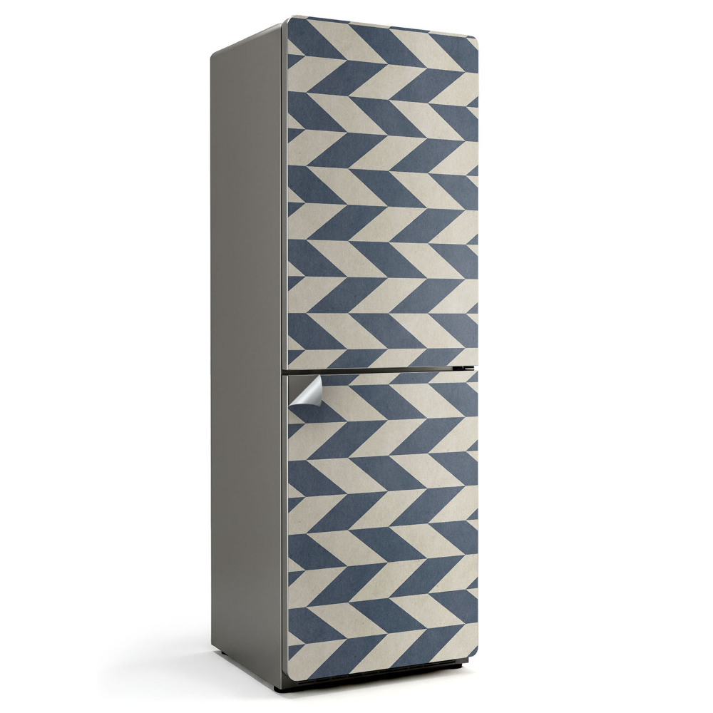 Samoprzylepna naklejka na lodówkę Zygzakowaty wzór w pasy