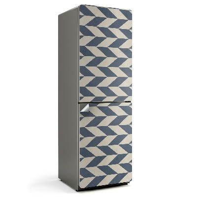 Samoprzylepna naklejka na lodówkę Zygzakowaty wzór w pasy