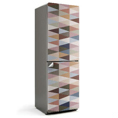 Naklejka tapeta na lodówkę Geometria trójkątów w układzie