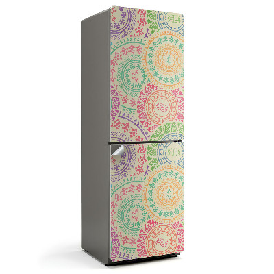 Naklejka na lodówkę Wzory okręgów etnicznych