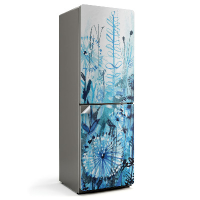 Naklejka tapeta na lodówkę Kwiatowy wzór akwarelowy