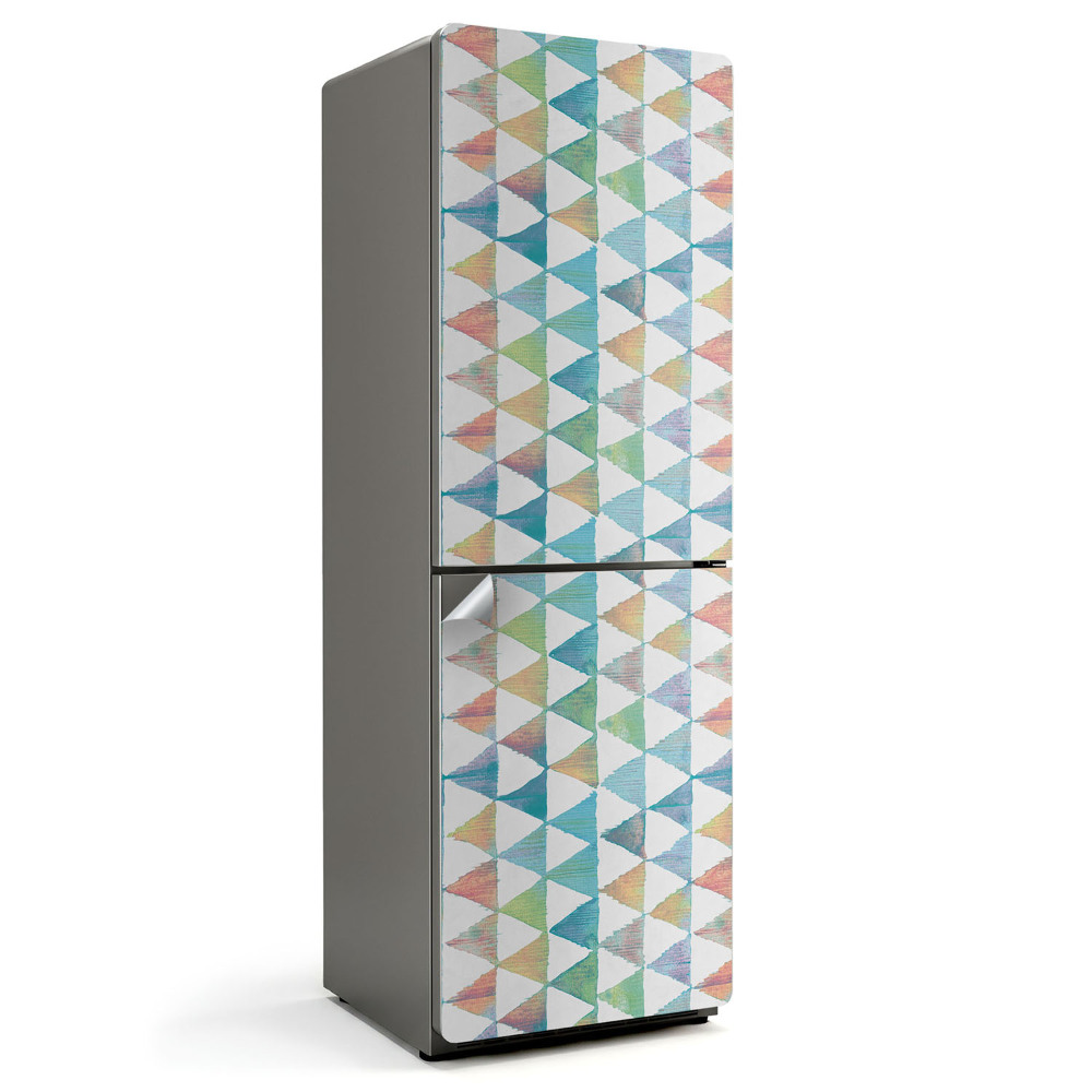 Naklejka na lodówkę Wzór geometrycznych trójkątów