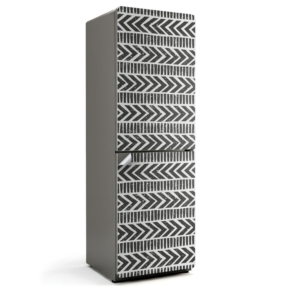 Samoprzylepna naklejka na lodówkę Wzór z zygzakami i liniami