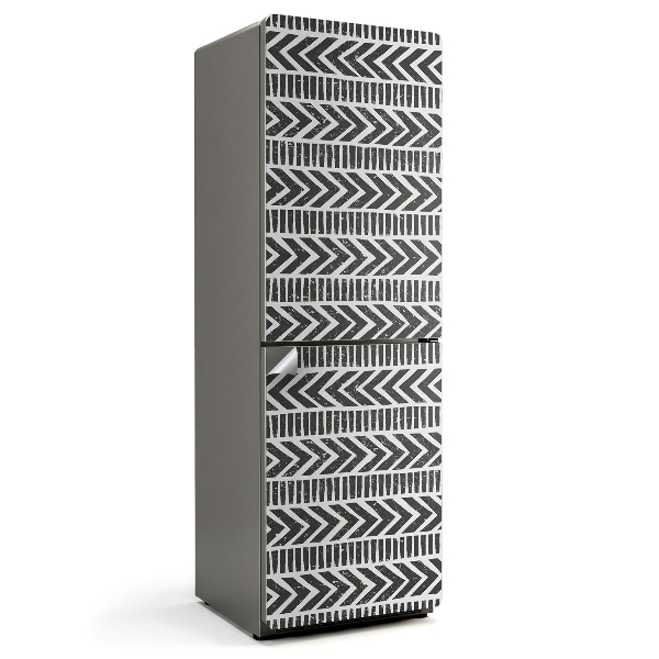 Samoprzylepna naklejka na lodówkę Wzór z zygzakami i liniami