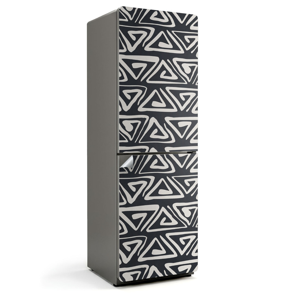 Naklejka na lodówkę Abstrakcyjny wzór trójkątów