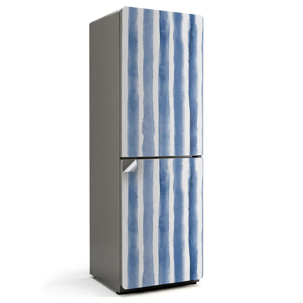 Okleina na lodówkę Pionowe smugi akwarelowe