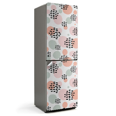 Samoprzylepna naklejka na lodówkę Abstrakcyjne kształty i plamy