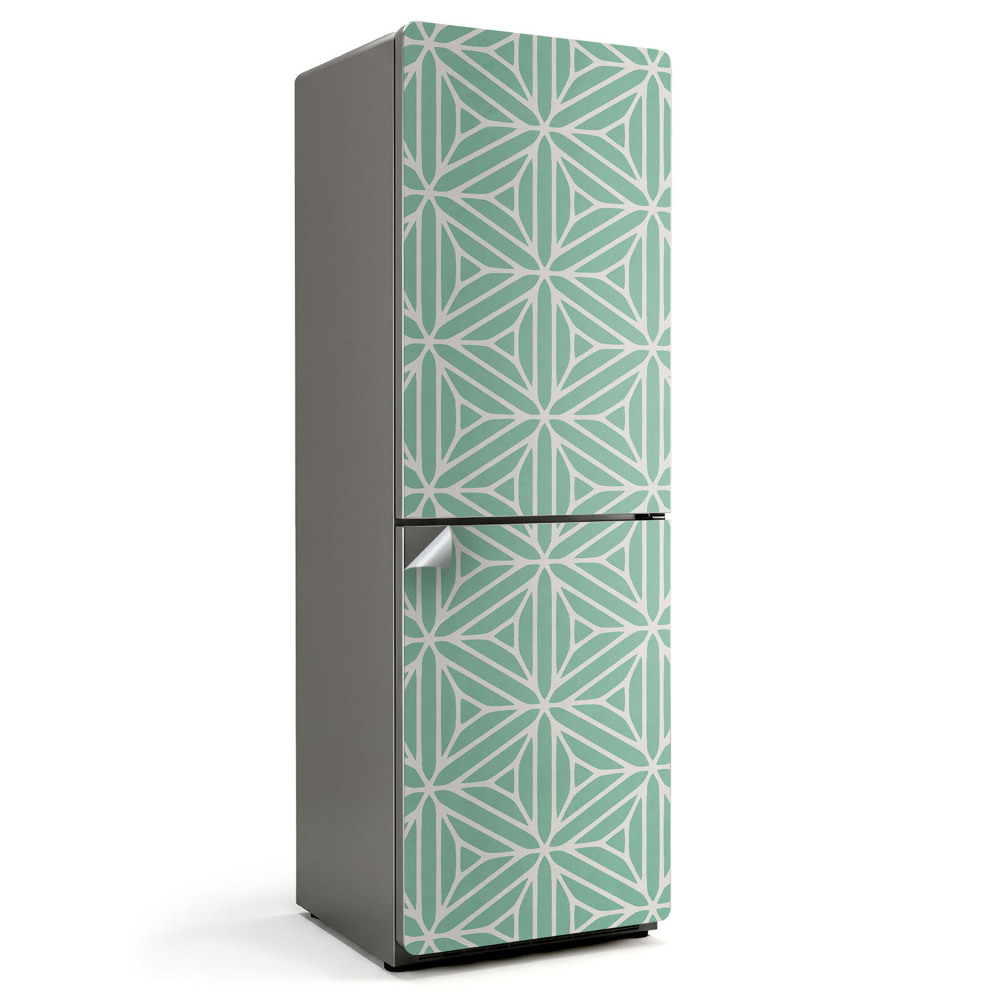 Okleina na lodówkę Geometryczny wzór w symetrii