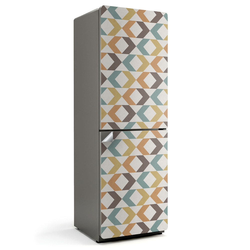 Naklejka na lodówkę Geometryczny wzór rombów