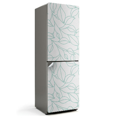 Okleina na lodówkę Delikatny wzór liściasty