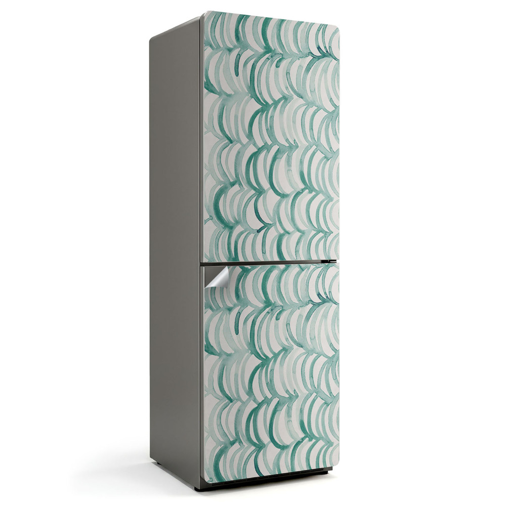 Okleina na lodówkę Fale w harmonijnym wzorze