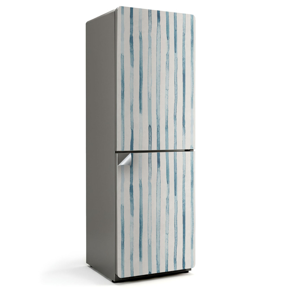 Naklejka na lodówkę Pionowe smugi w akwareli