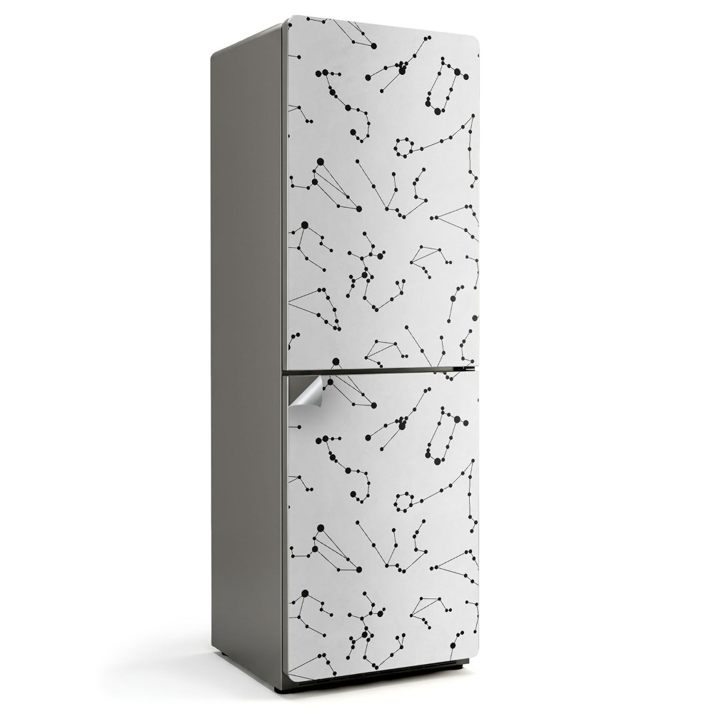 Samoprzylepna naklejka na lodówkę Wzór gwiazdozbiorów w sieci