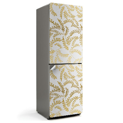 Okleina na lodówkę Delikatny wzór liściasty