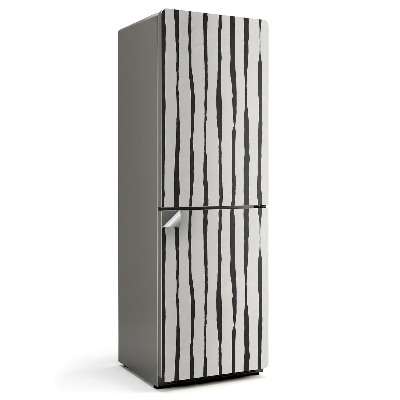 Okleina na lodówkę Pionowe zniekształcone pasy