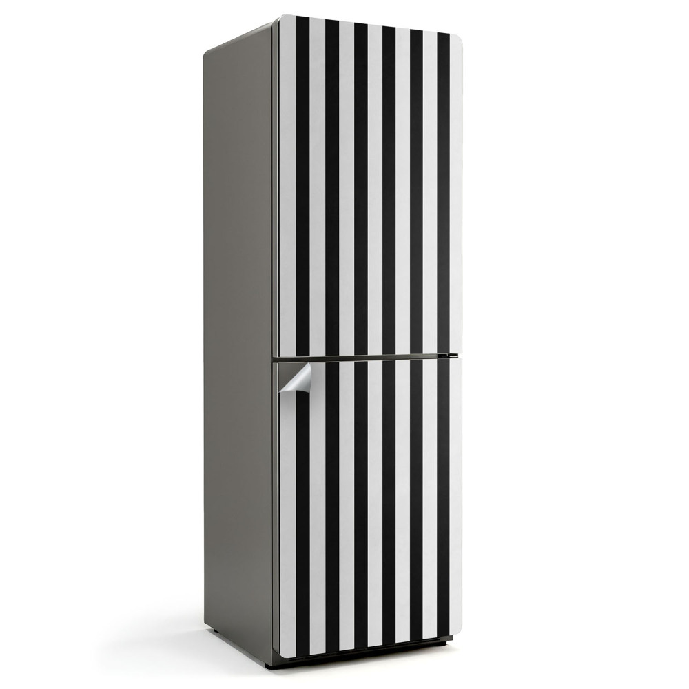 Naklejka tapeta na lodówkę Kontrastowe pionowe pasy