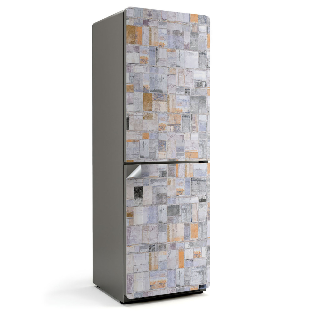 Samoprzylepna naklejka na lodówkę Mozaika prostokątów