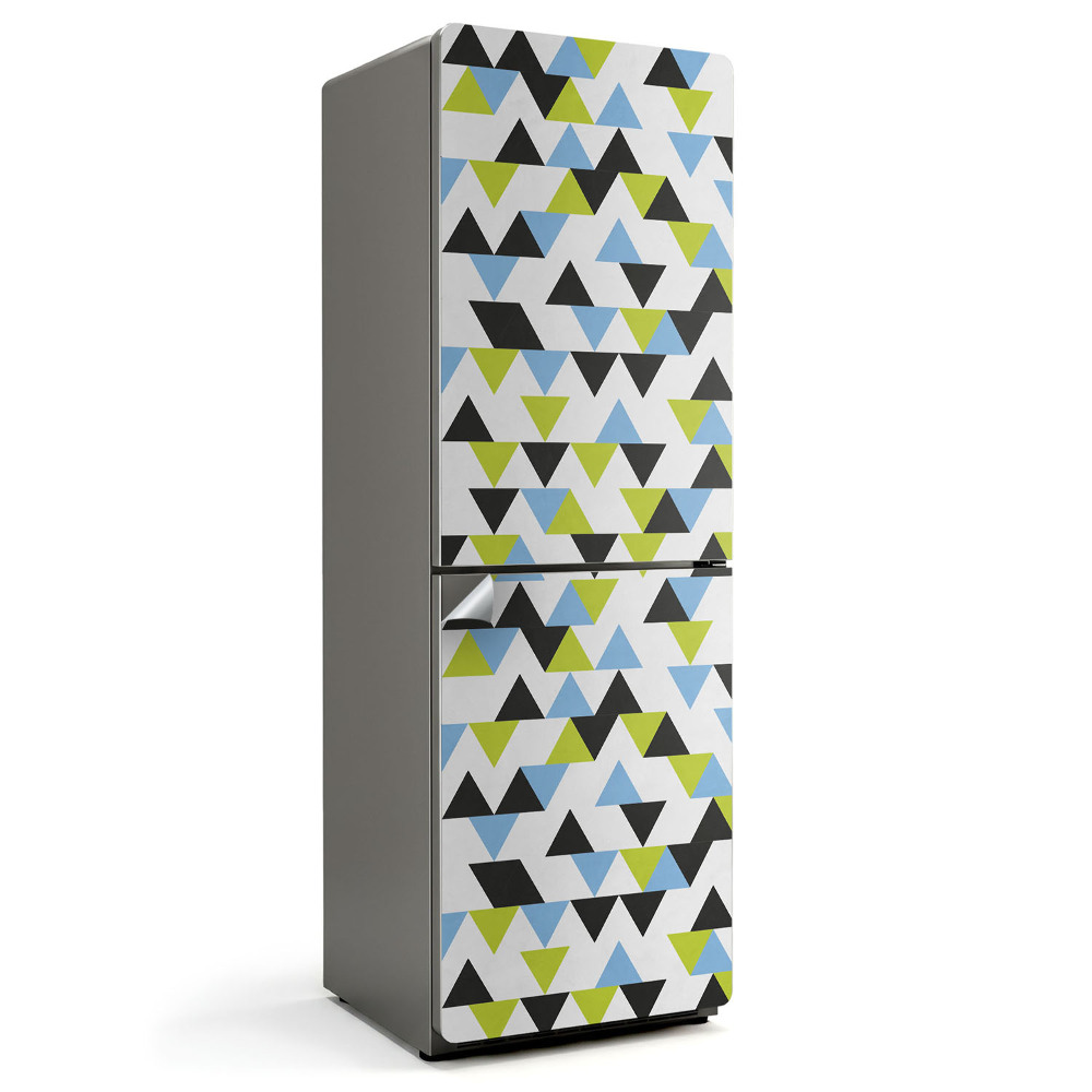 Okleina na lodówkę Dynamiczny wzór trójkątów